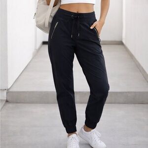 Athleta Trekkie North Black Joggers | Zip Pocket Travel Athleisure Pants